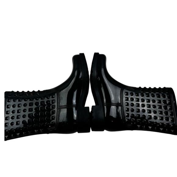 DAV Black Rubber Stud Detail Rain Winter Waterproof Boots Women's Size 9 - Picture 6 of 9